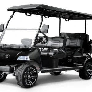 `2025 Evolution Carrier 6 Plus - 6 Seater Utility Golf Cart - Lithium Battery - Sapphire Black`